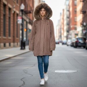 Fox Fur Trimmed Worthington Coat Thermolite Plus Insulation